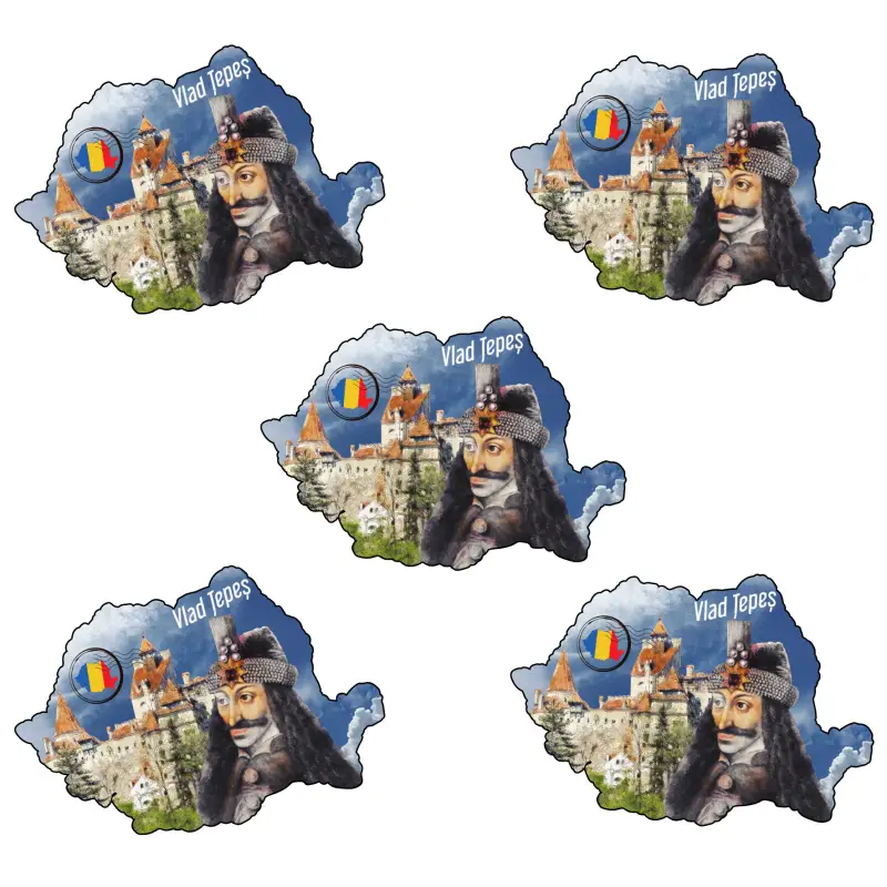 Castelul bran, vlad tepes, magnet harta, model mgs193v
